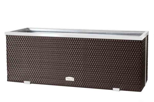 Donica ogrodowa z technorattanu 108x39x43  RD02 ciemny brąz.jpg