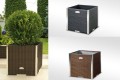 Donice ogrodowe z ramką Alu technorattan 46x46x46 cm_aranzacja.jpg