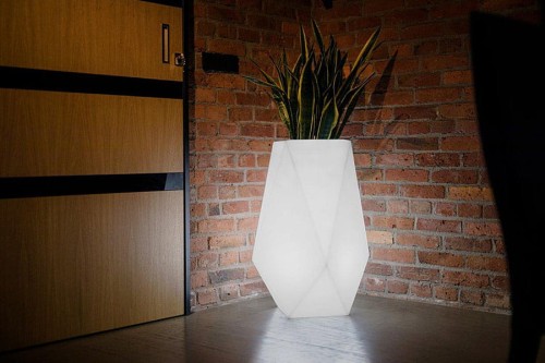 Donica podświetlana Led Volcano 80x42_aranżacja z sansewieria.jpg