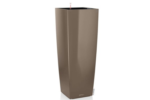 Donica Lechuza Cubico Alto_taupe połysk