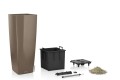 Donica Lechuza Cubico Alto_zestaw All Inclusive Set_taupe połysk