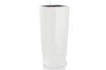 Donica Lechuza Cubico Alto 40x105/biały połysk