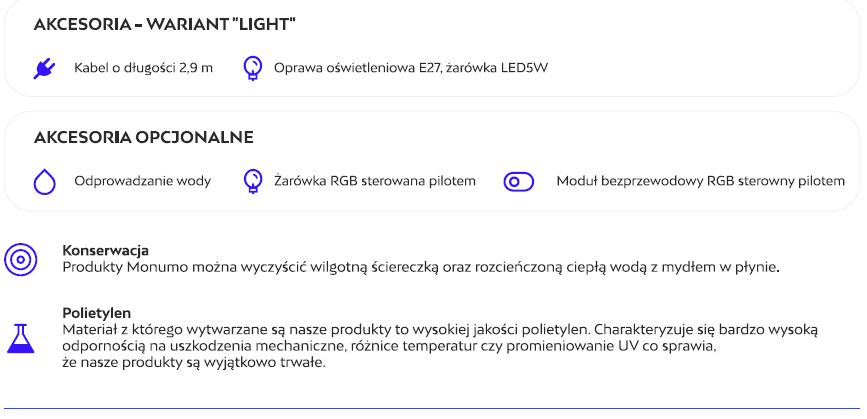 Donica Asti_wyposażenie i akcesoria opcjonalne