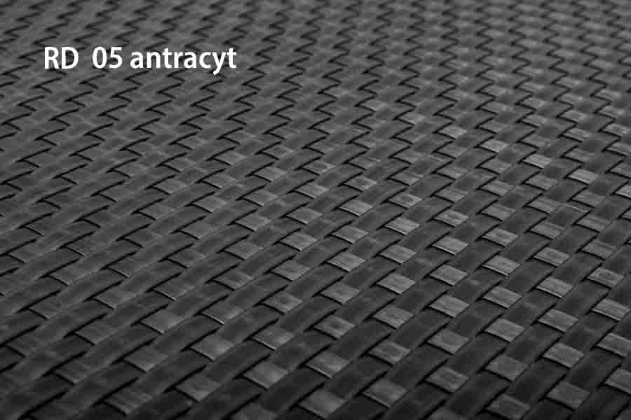 Mata technorattanowa _ kolor antracytowy RD05