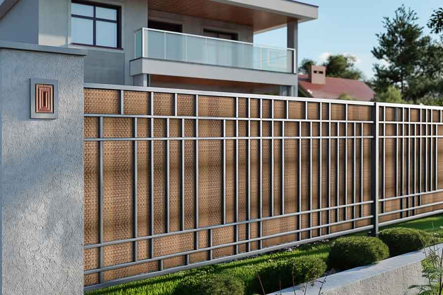 Oslona-na-płot-technorattanowa-mata-dwustronna-RD08-słomkowy