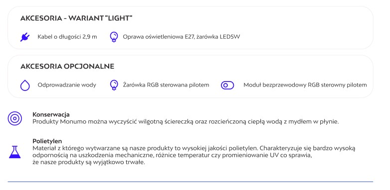 Donica Vaso_ akcesoria i sposób konserwacji